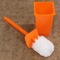 Toilet Brush Holder, Orange, Decorative, Square